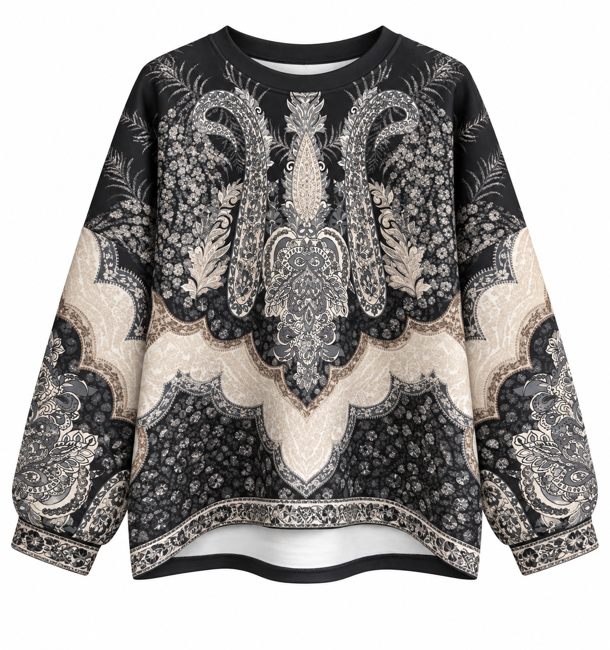 Eleganter Pullover mit Ornamentmuster