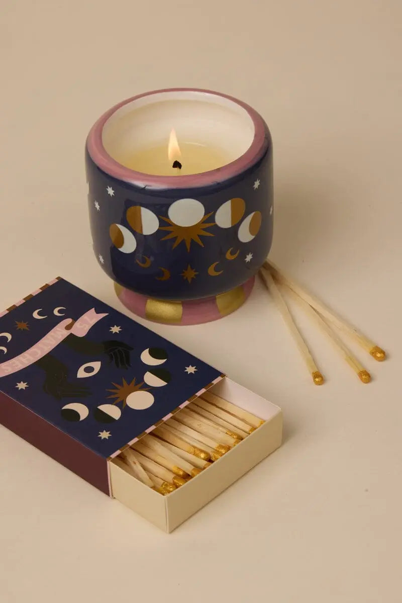 Mondphasen Duftkerze in Keramikgefäß - Jasmin & Rose – Paddywax A Dopo Kollektion