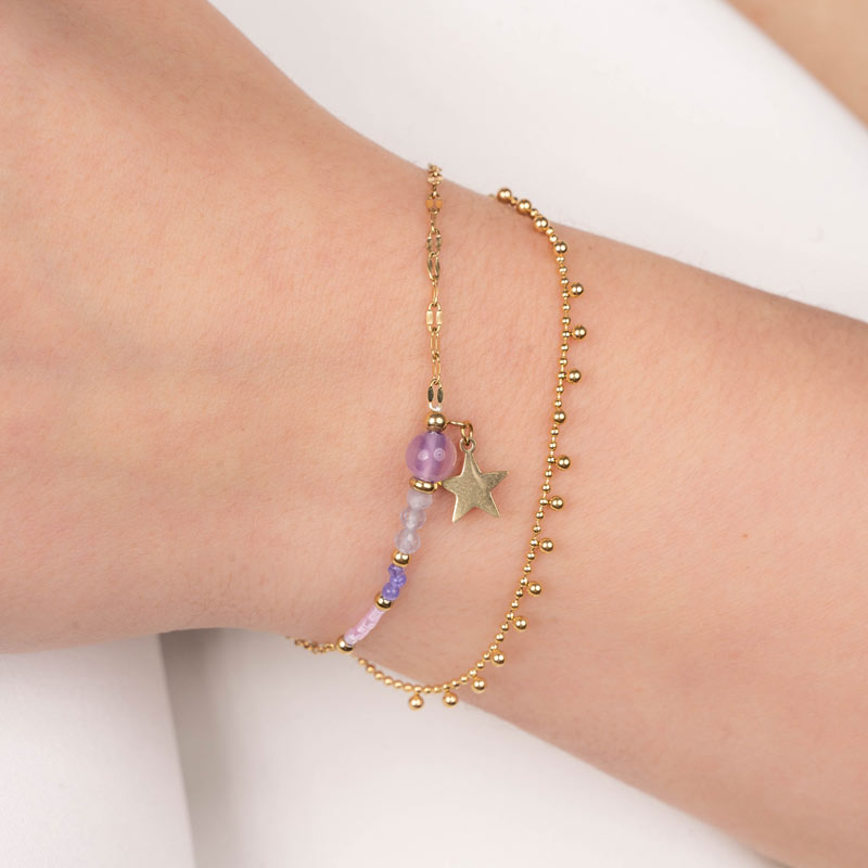 Purple Star Armband
