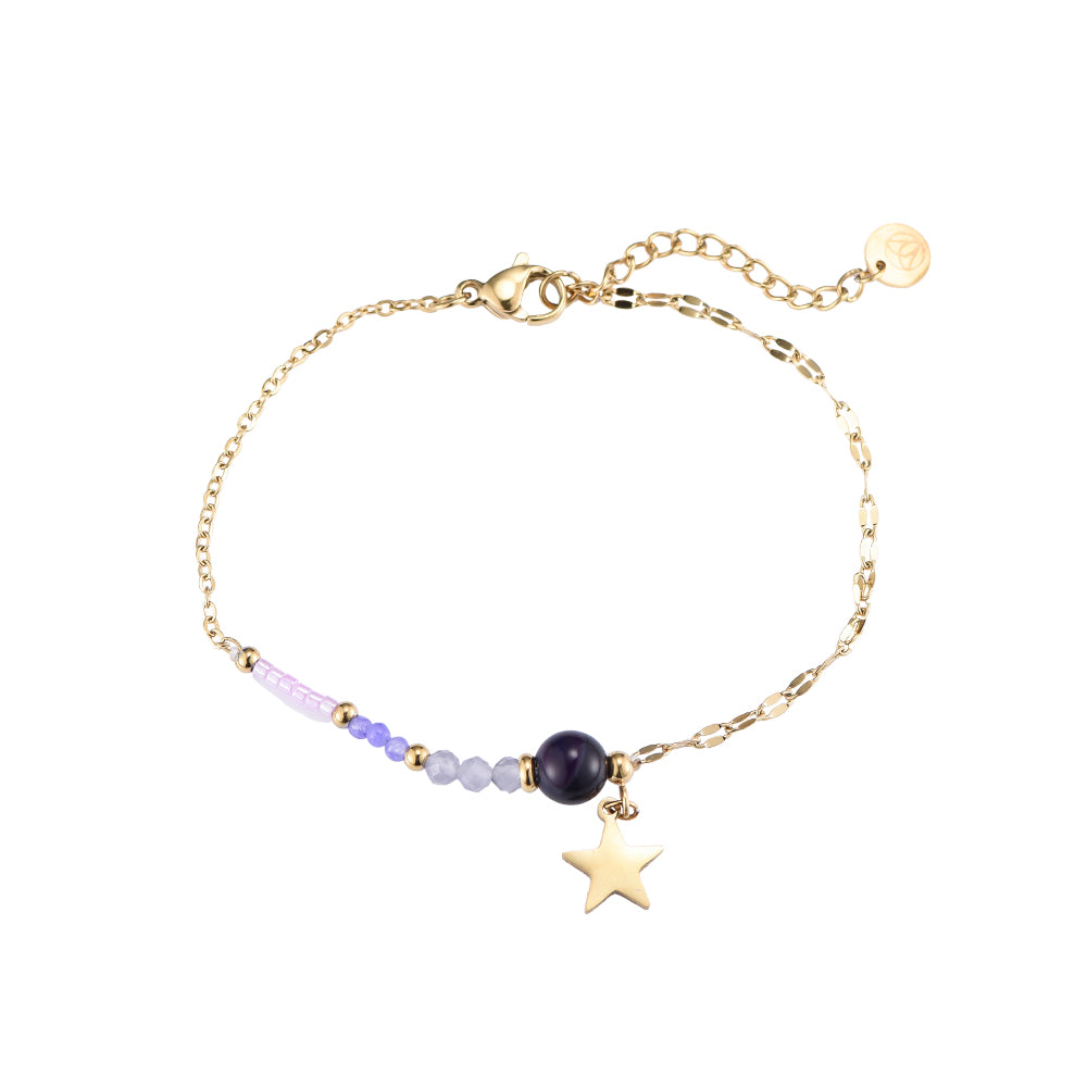 Purple Star Armband