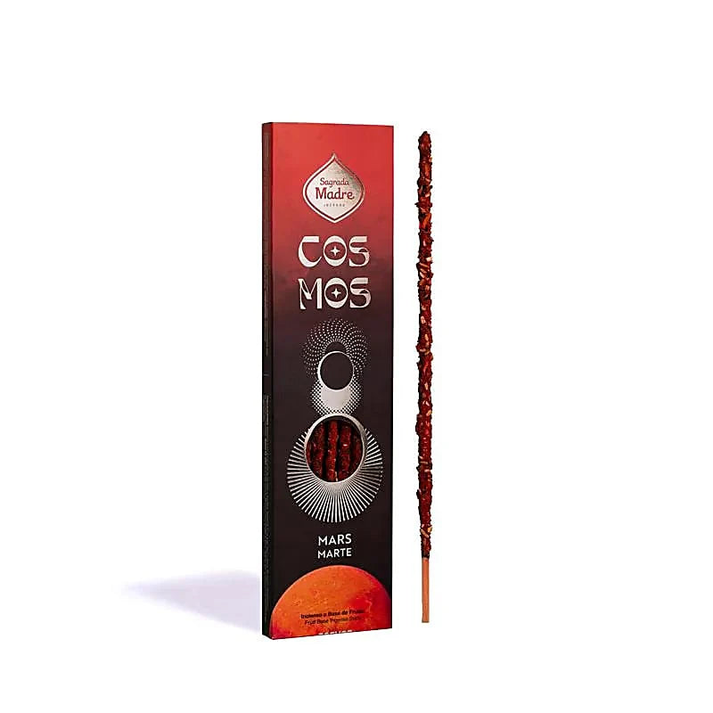 Sagrada Madre Cosmos Räucherstäbchen – Mars | Rote Früchte & Palo Santo | Mut & Stärke