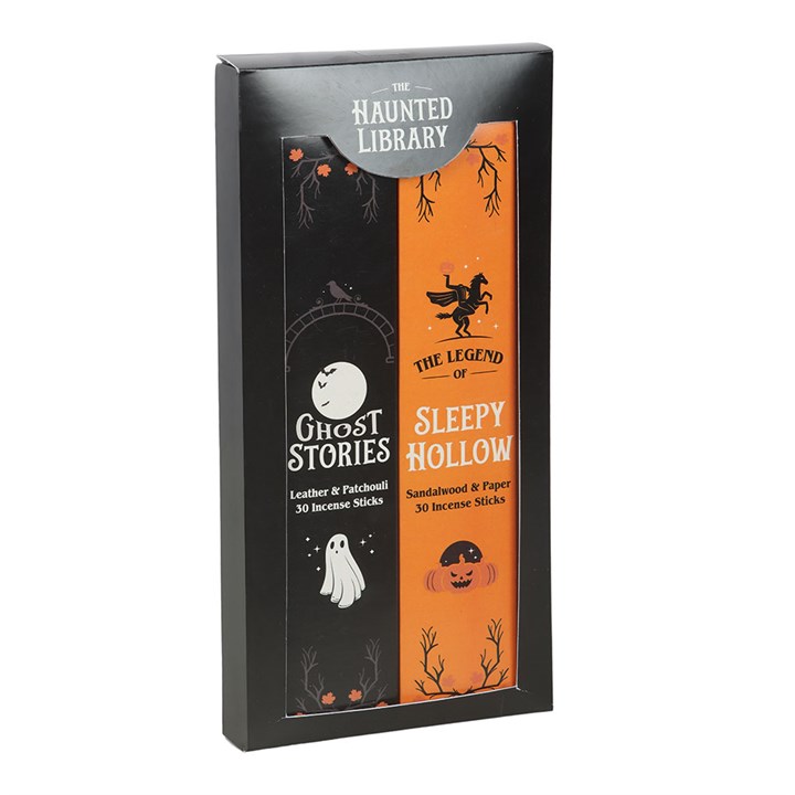 Haunted Library 2er Räucherstäbchen Set - Leder & Patchouli / Sandelholz & Papier