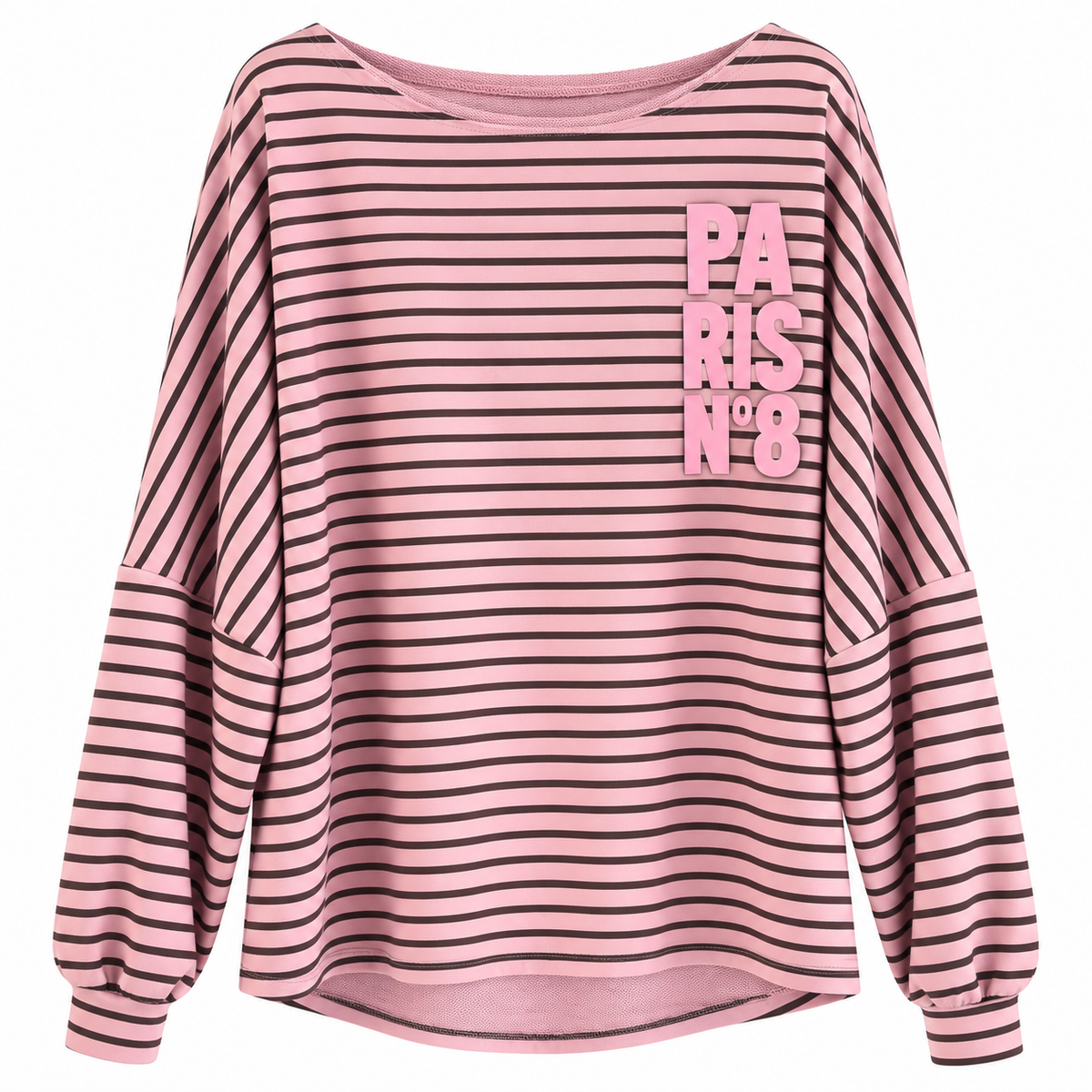 Gestreiftes Oversize Sweatshirt - PARIS N°8