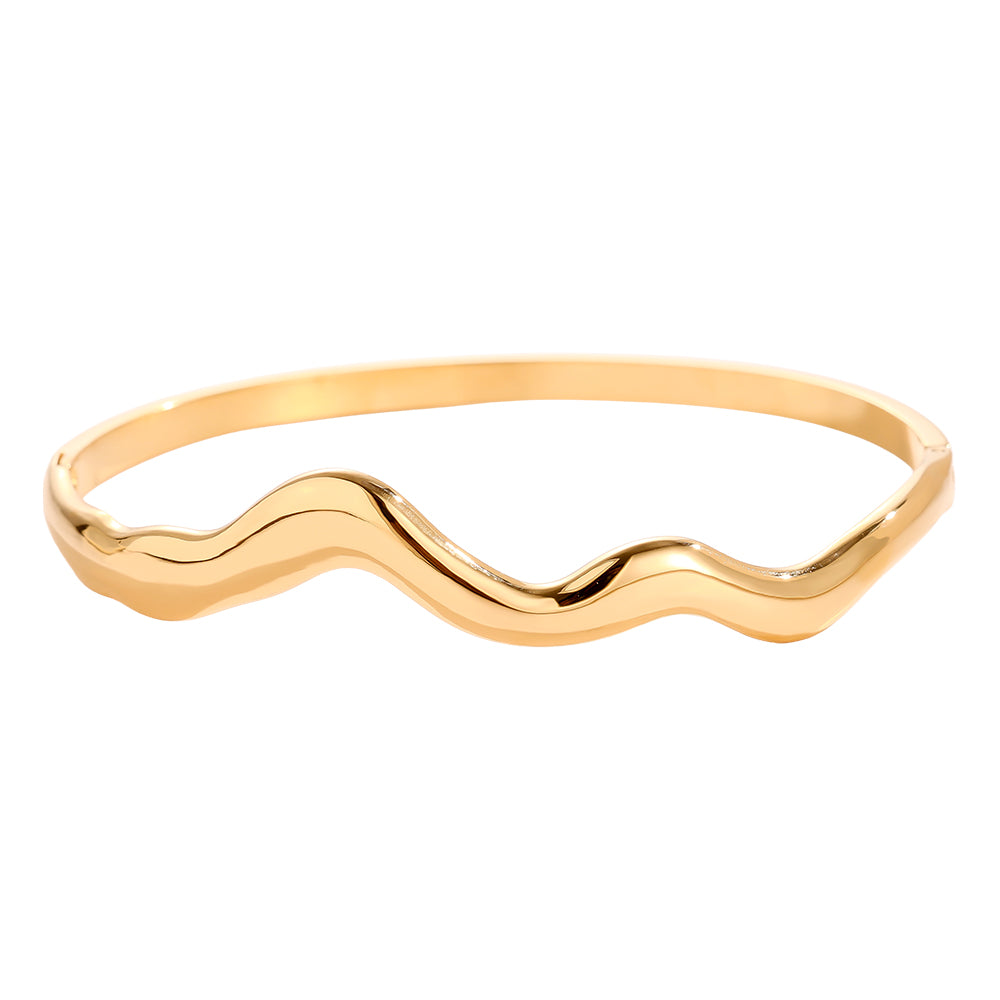 Simple Wave Armreif