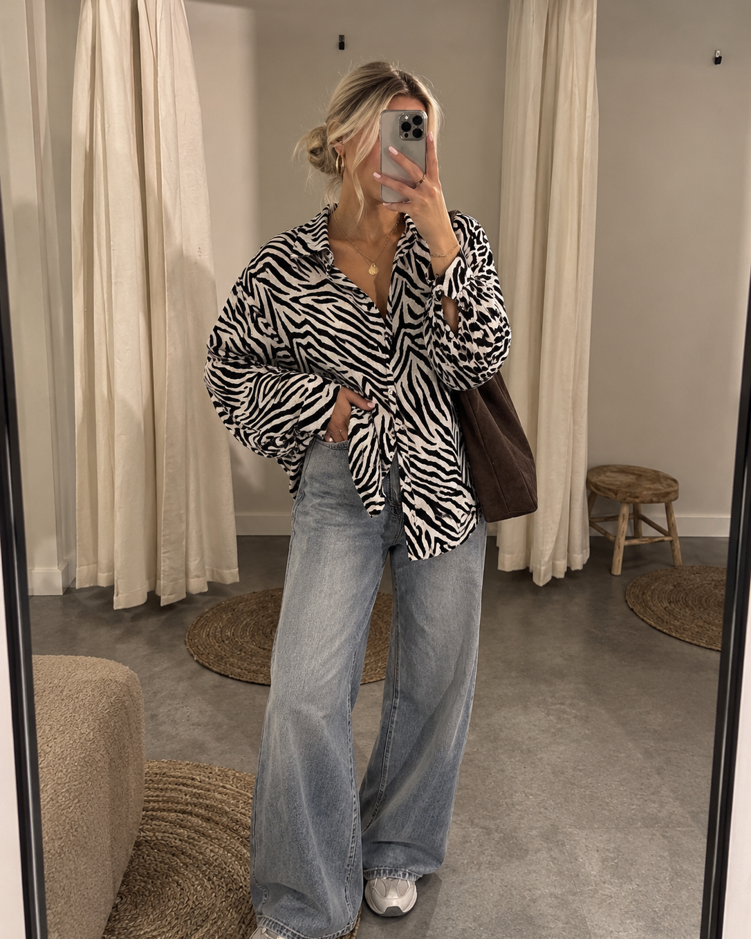 Zebra Oversize Bluse