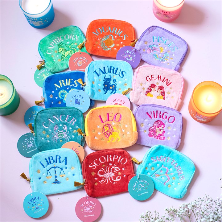 Sternzeichen Samttäschchen Fische ♓ – Pisces Zodiac Velvet Pouch