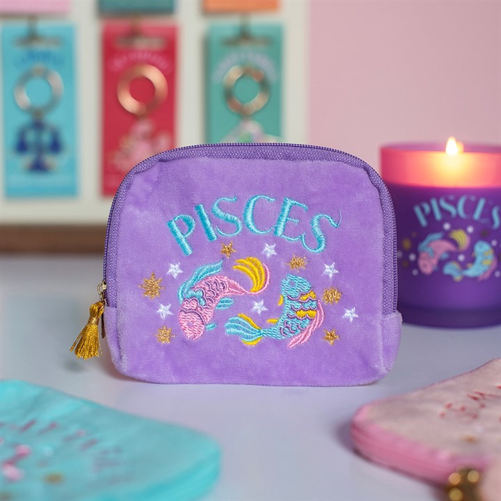Sternzeichen Samttäschchen Fische ♓ – Pisces Zodiac Velvet Pouch