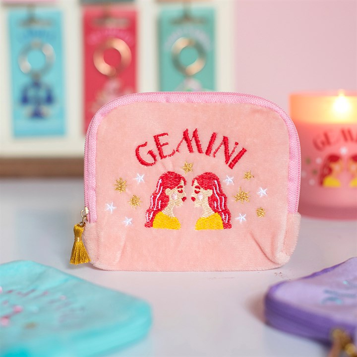 Sternzeichen Samttäschchen Zwillinge ♊ – Gemini Zodiac Velvet Pouch