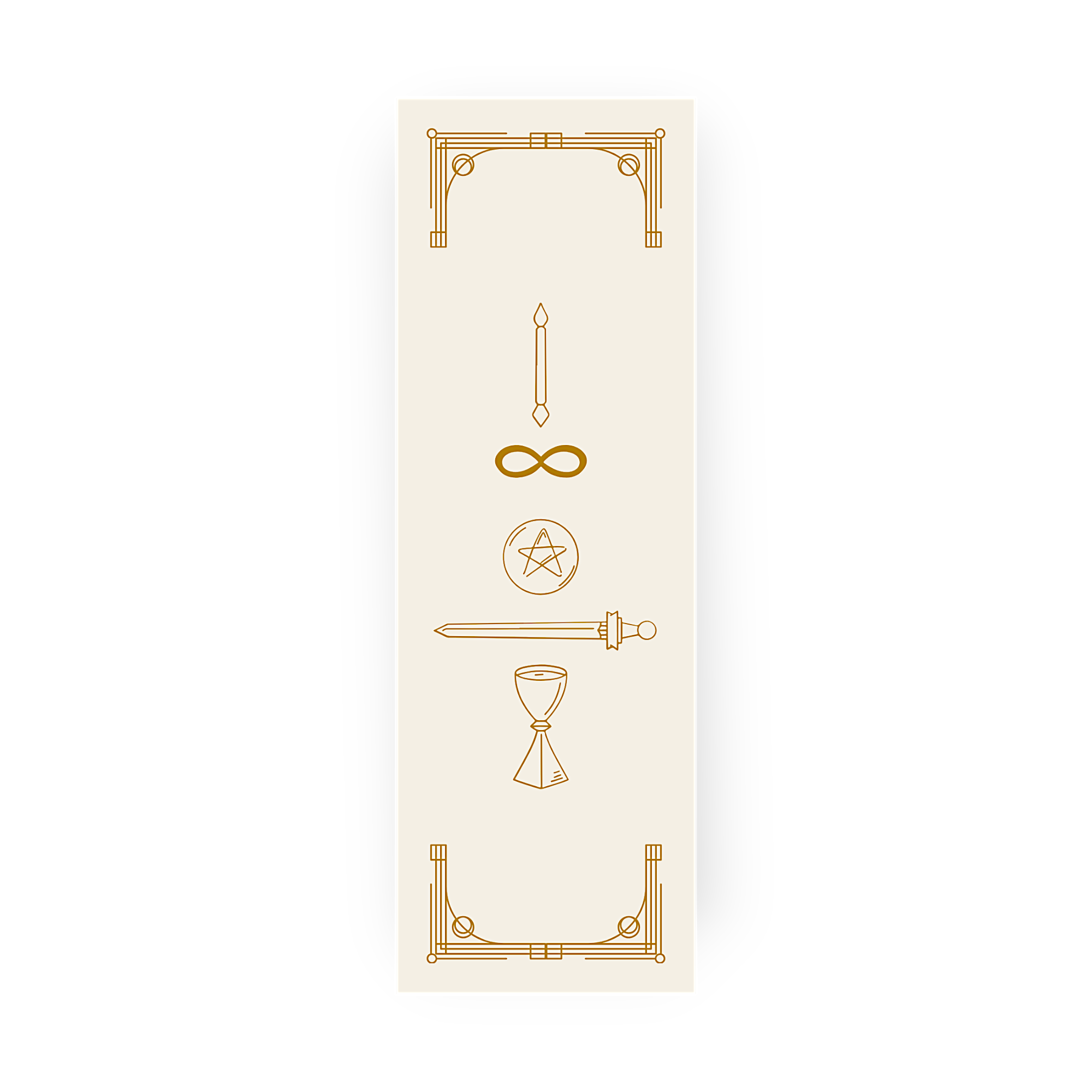 Tarot Symbole Lesezeichen