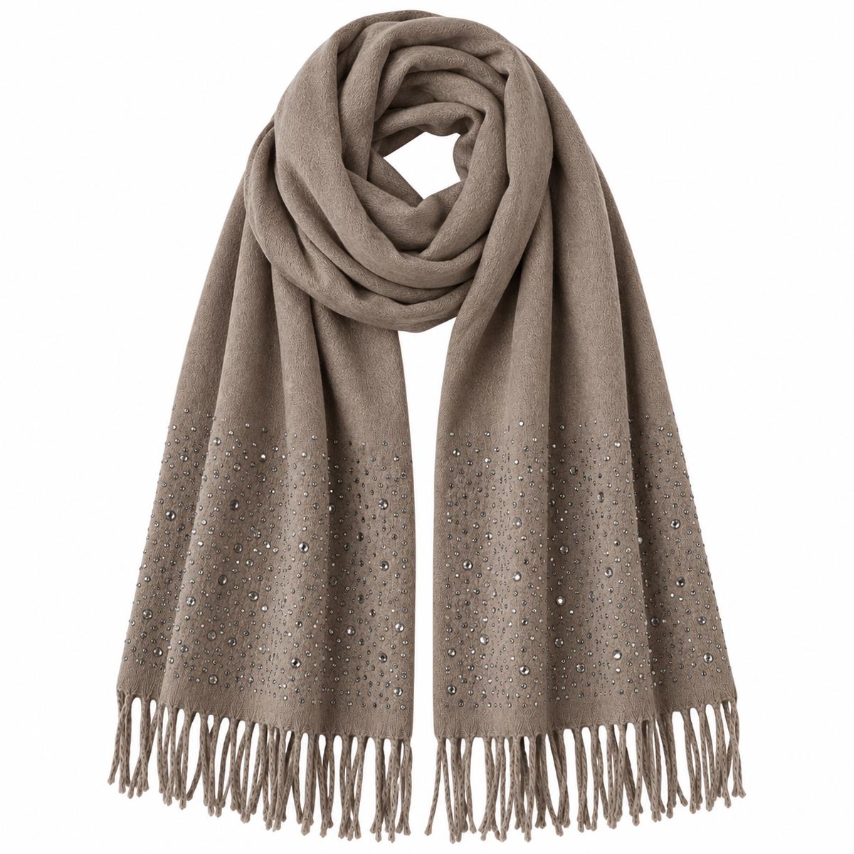 Glitzer Schal mit Strass – Kuschelig weich & elegant