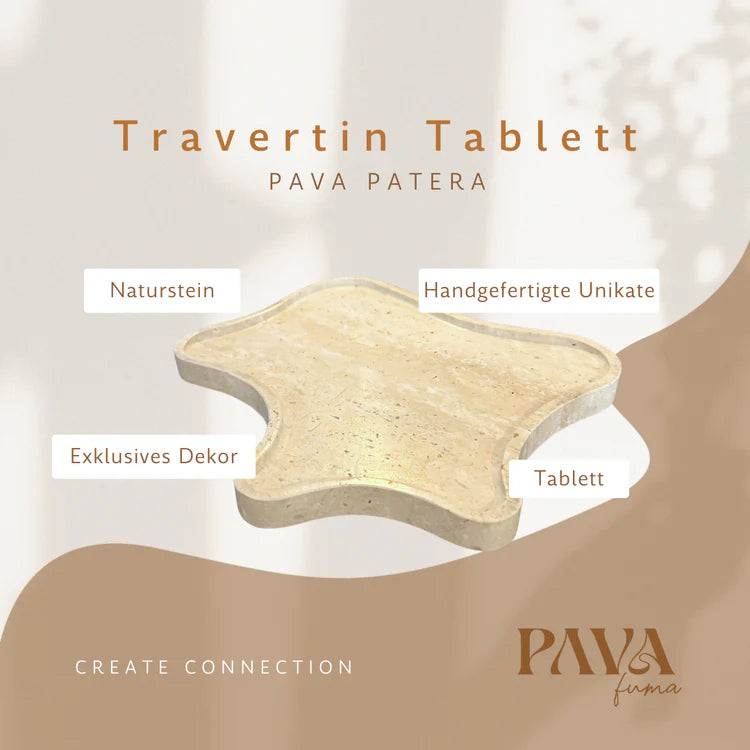 Patera Travertin Tablett Teller