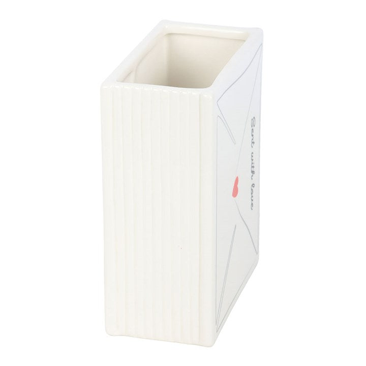 Love Letter Blumen Vase – Keramikvase im Liebesbrief Design
