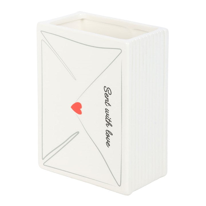 Love Letter Blumen Vase – Keramikvase im Liebesbrief Design