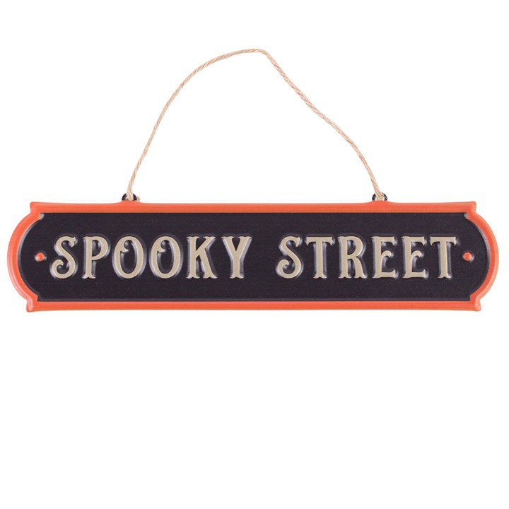 Spooky Street Metall Wandschild