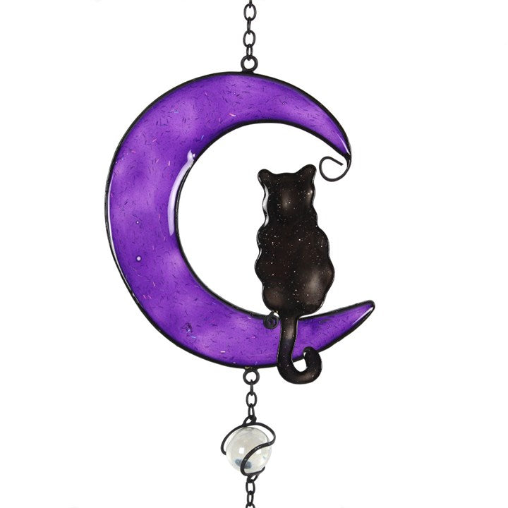 Midnight Cat – Windspiel mit Schwarzer Katze