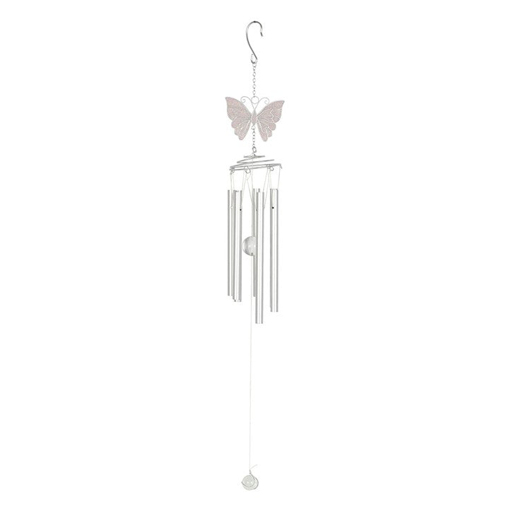 White Butterfly – Windspiel mit Schmetterling