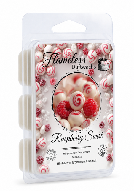 FLAMELESS Soja-Duftwachs RASPBERRY SWIRL 70 g