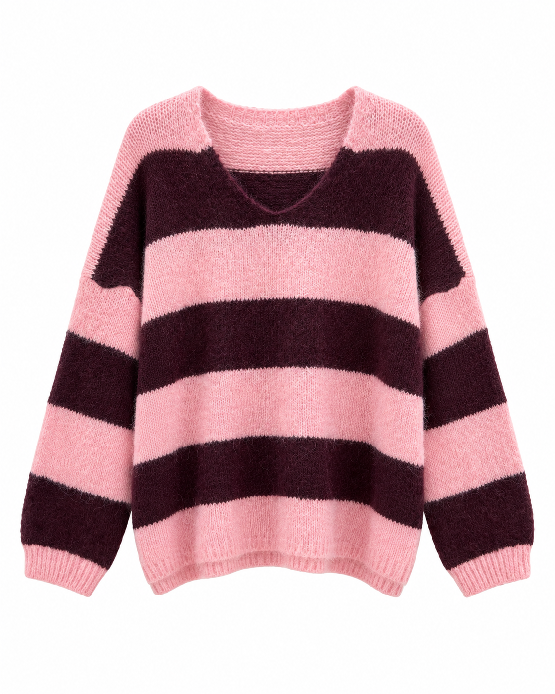 Alpaca Striped Sweater – Soft & Cozy