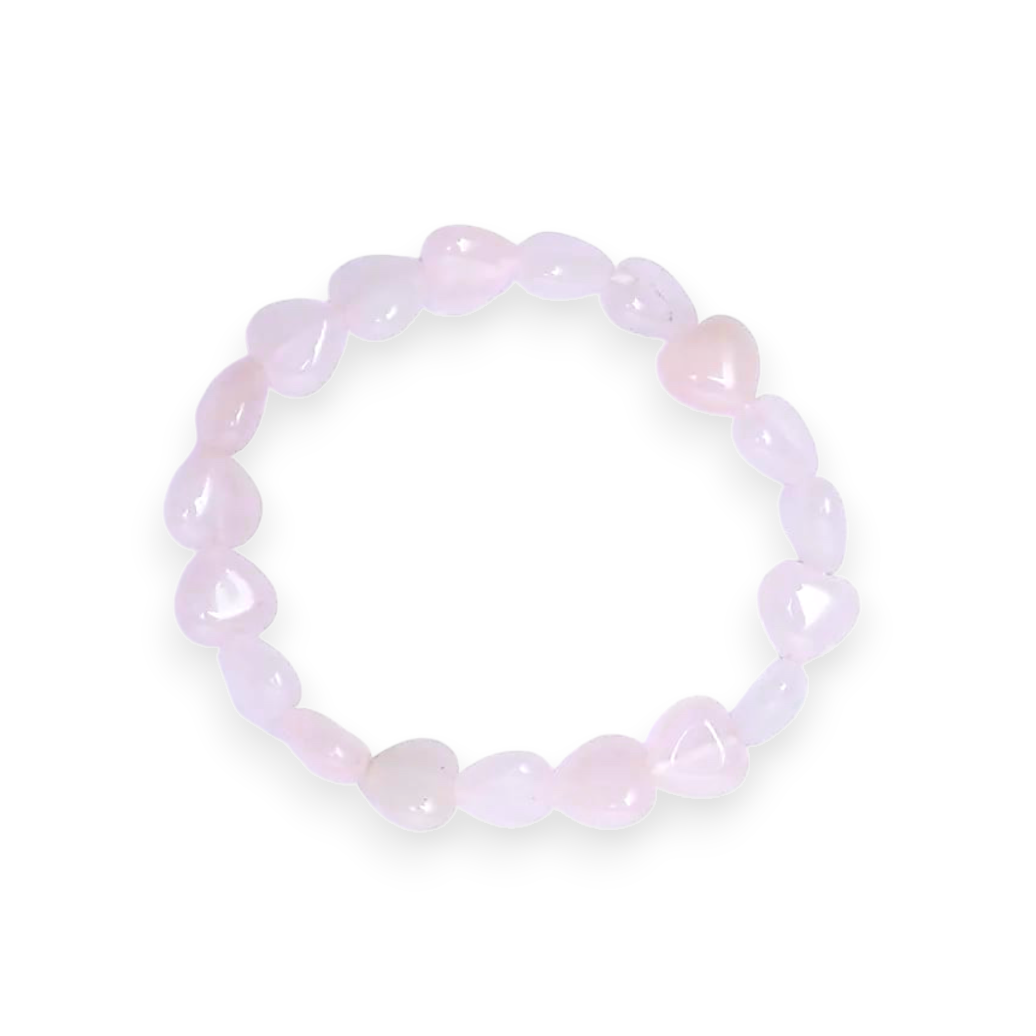 Rosenquarz Herz Armband