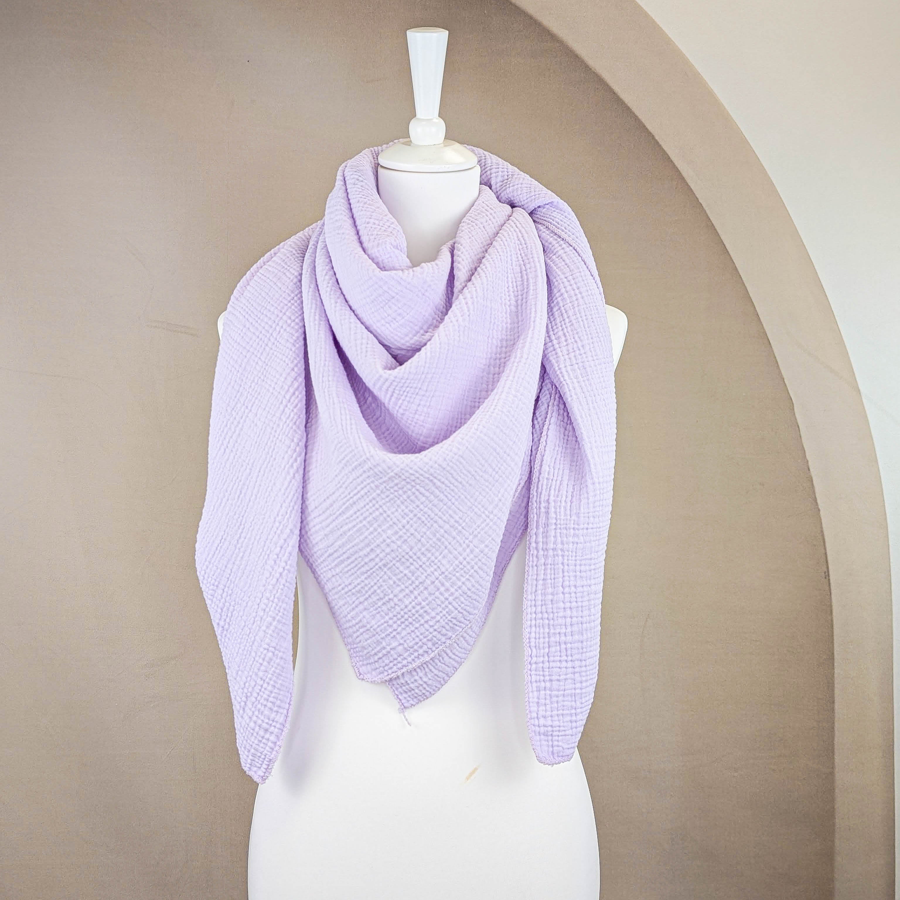 Musselin Tuch XXL - Lavendel