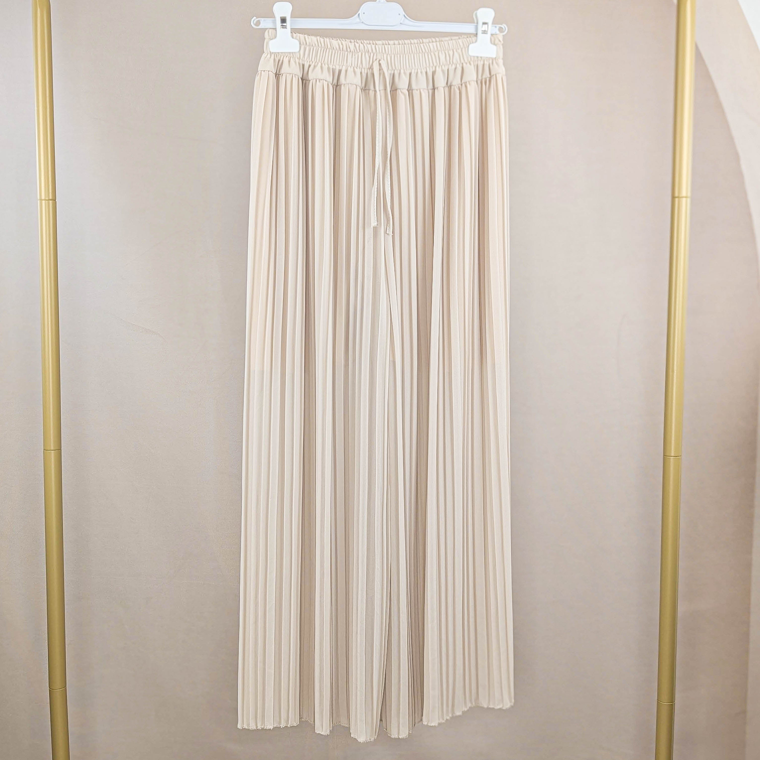 Plisee Hose - Creme