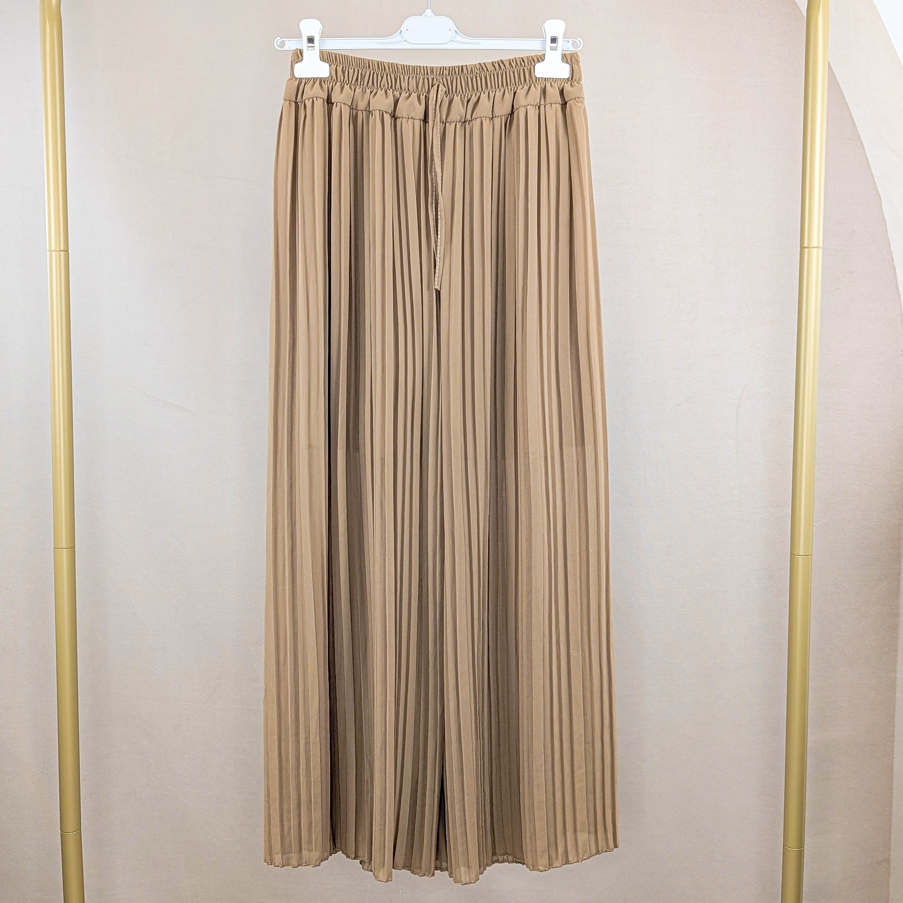 Plisee Hose - Camel
