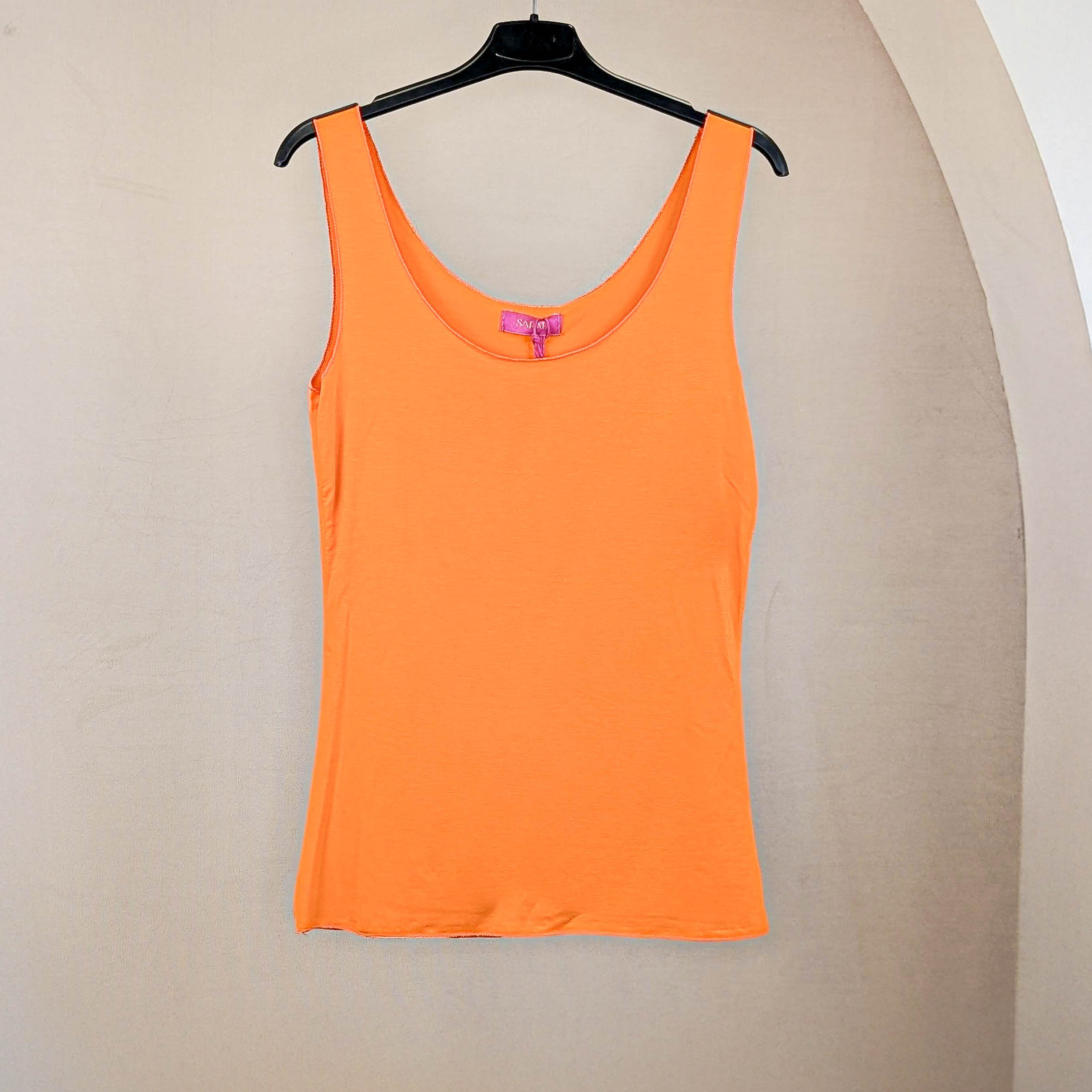 Basic Top Kurz - Orange