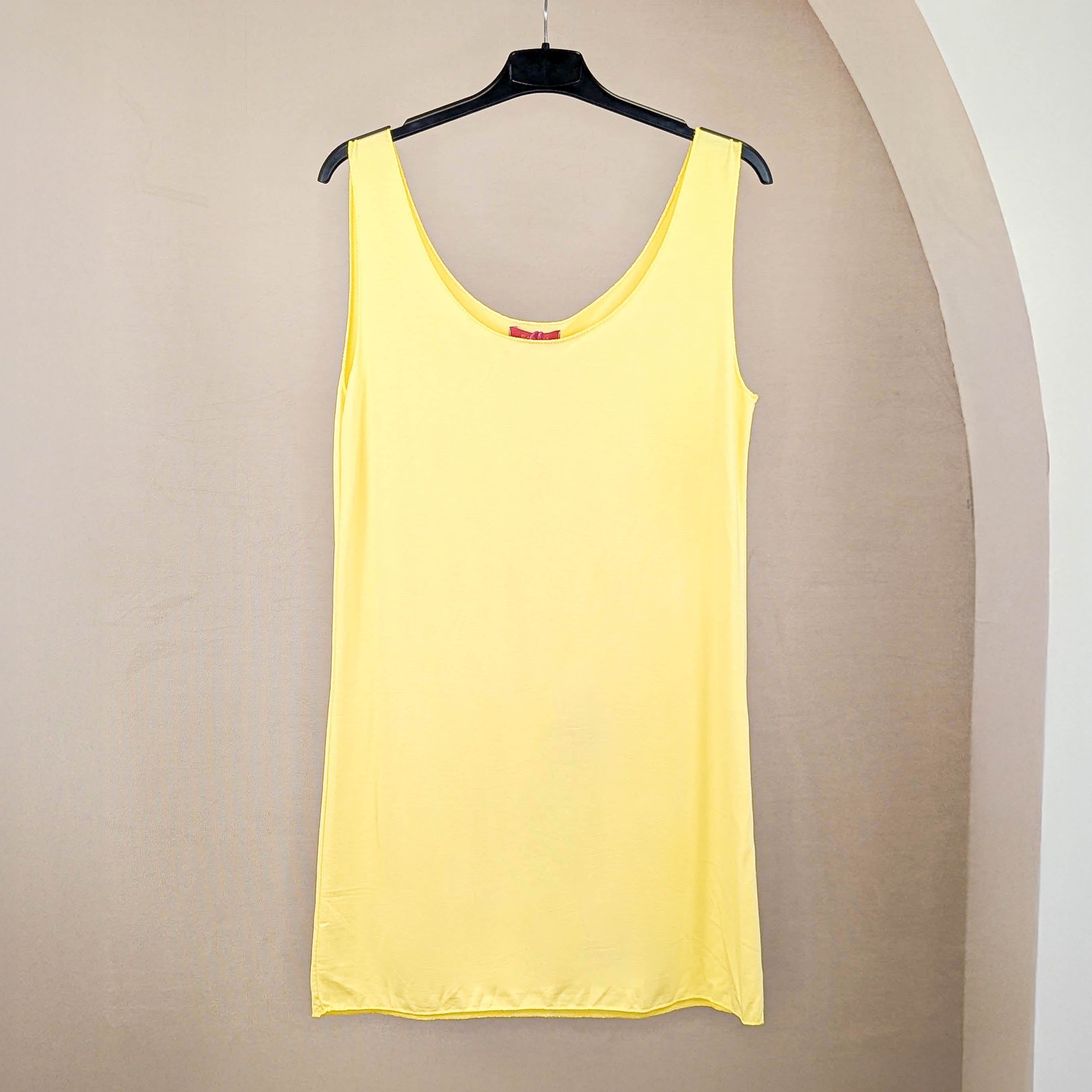 Basic Top Midi - Buttergelb