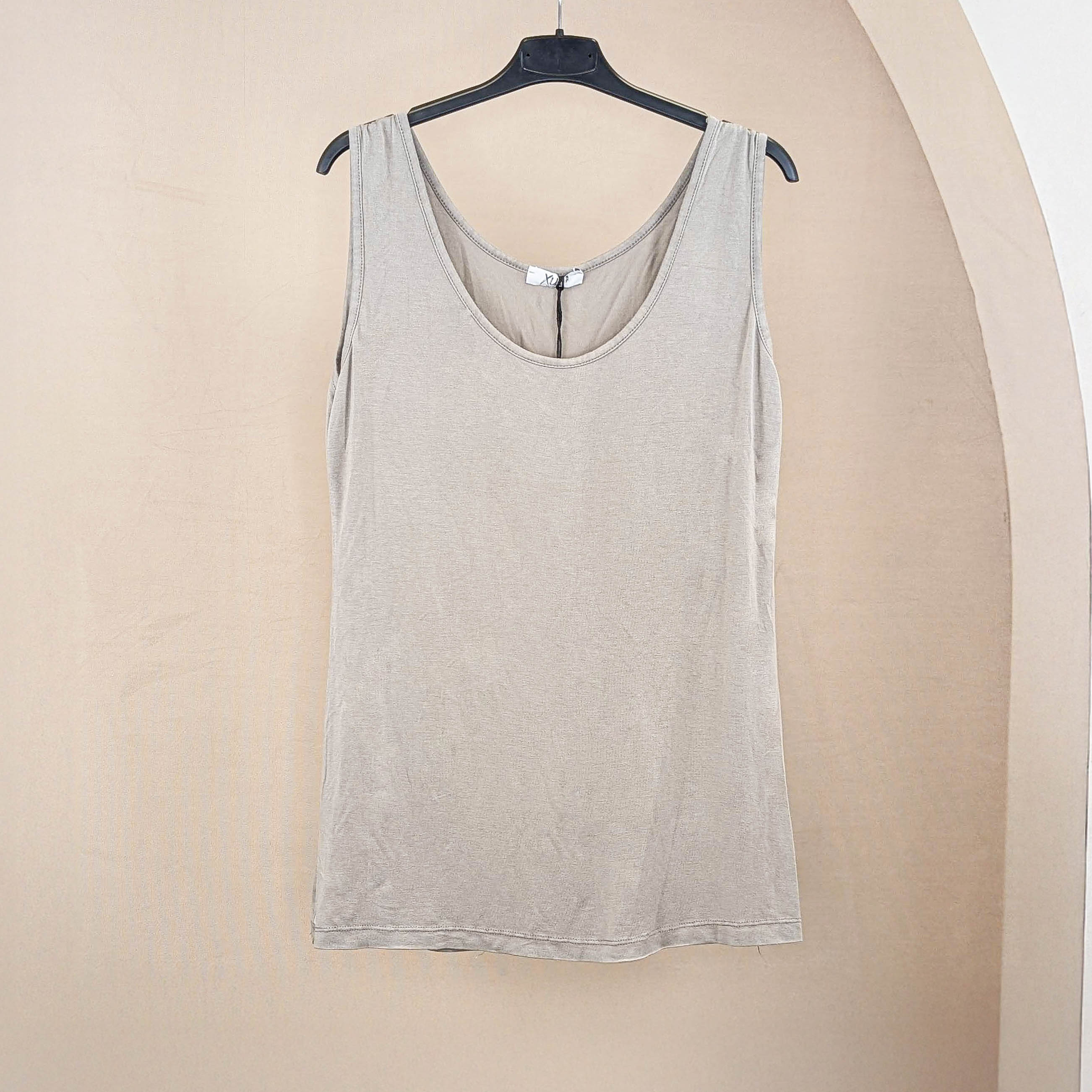 Basic Top Kurz - Grau