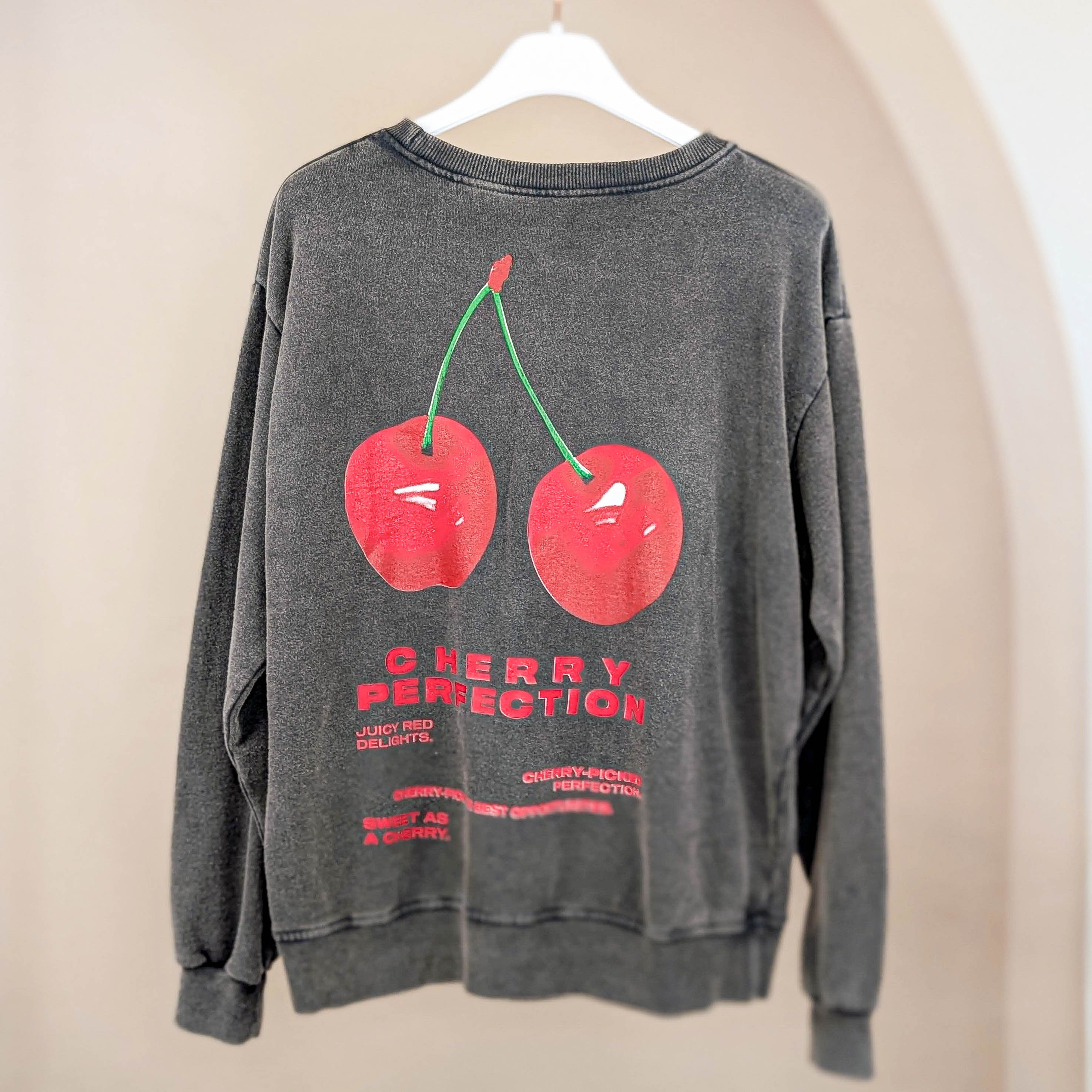Cherry Sweatshirt - Anthrazit
