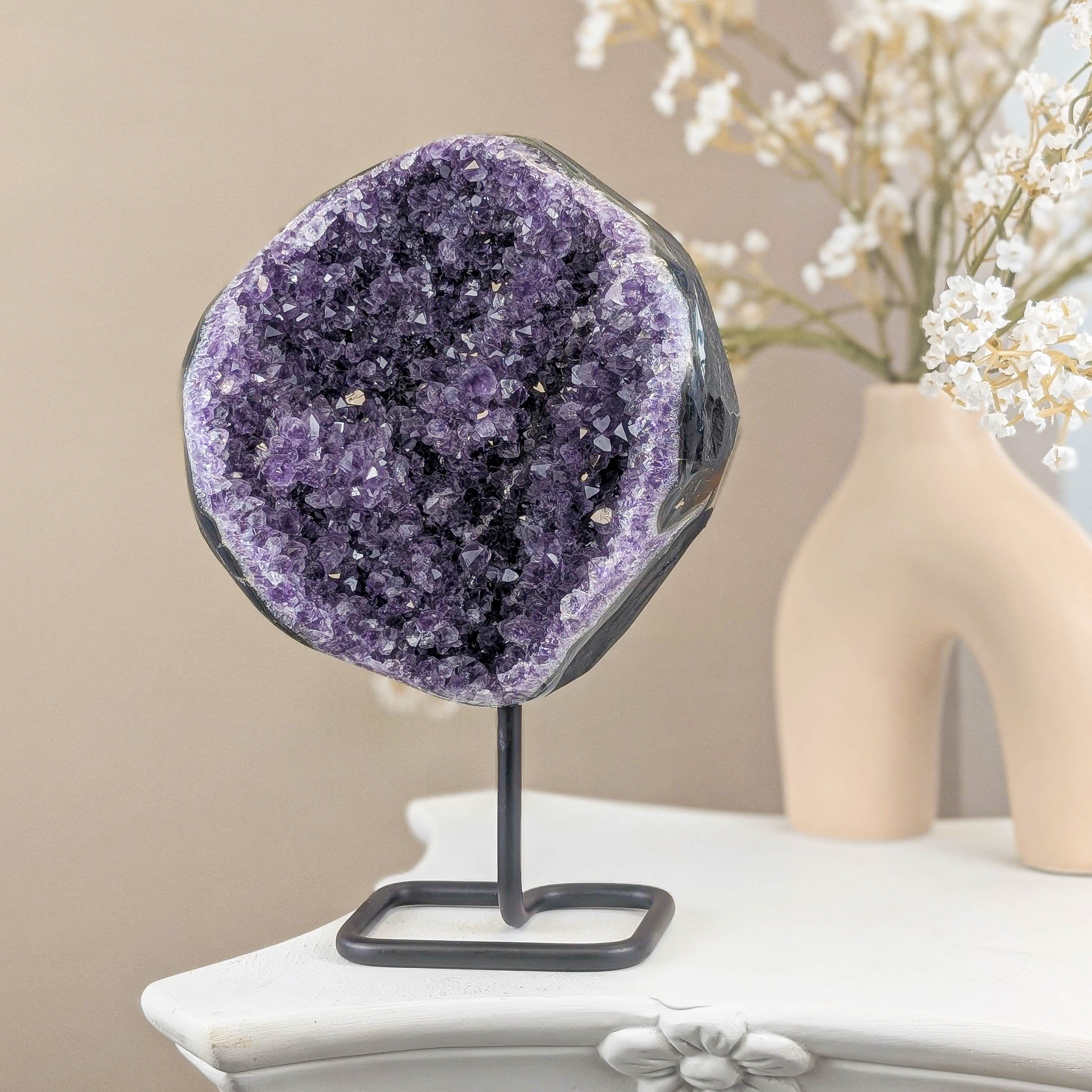 Amethyst Cluster auf Ständer (266J)