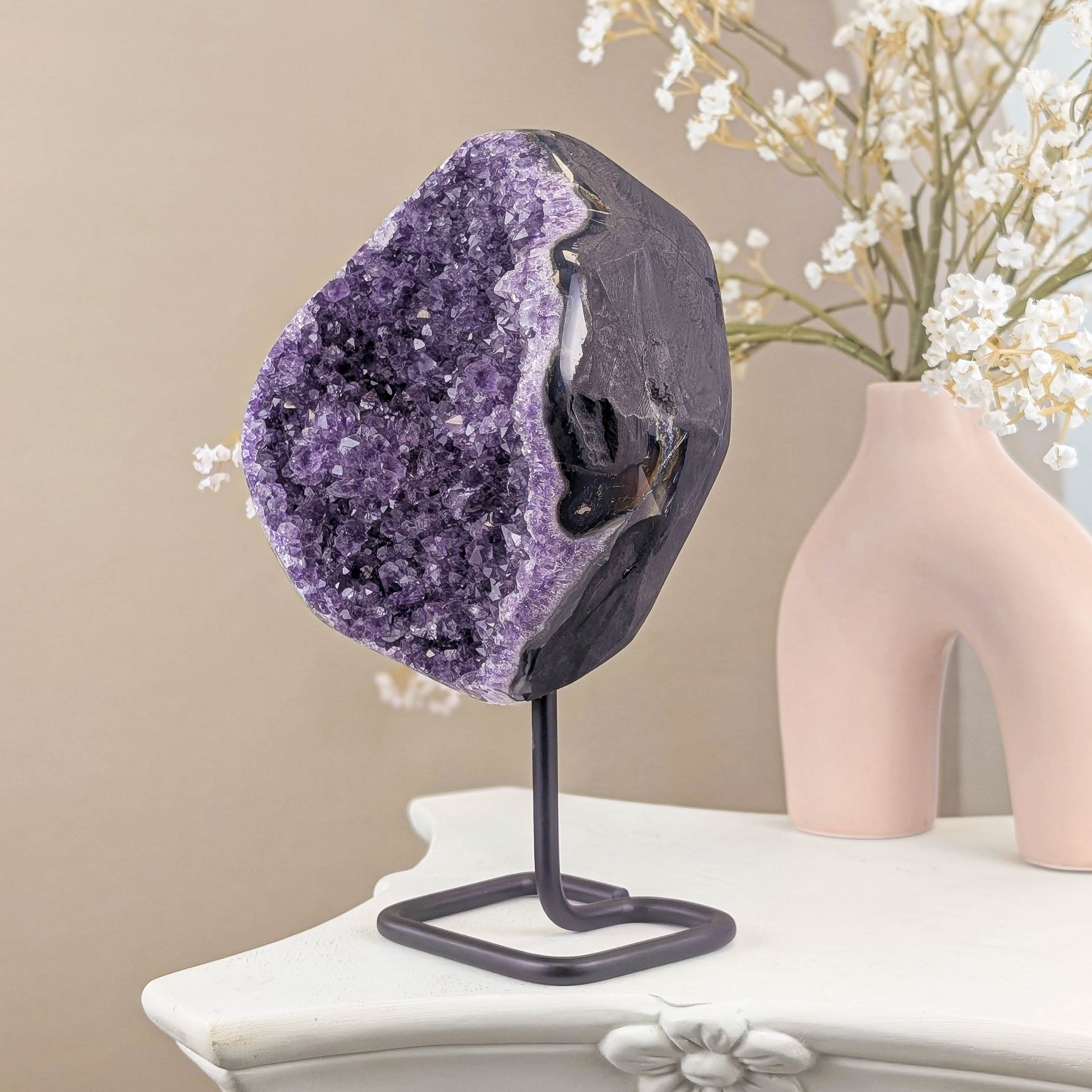 Amethyst Cluster auf Ständer (266J)