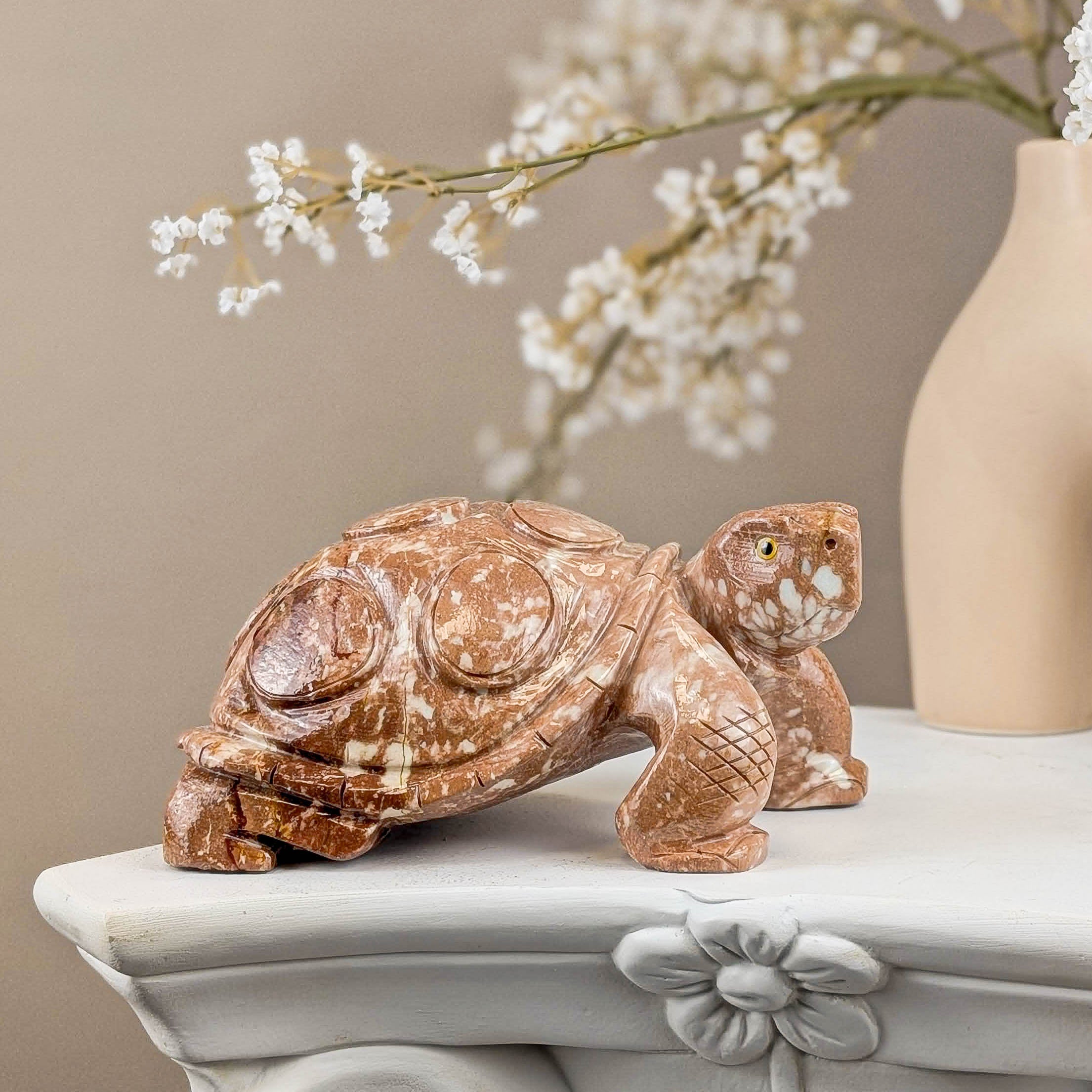 Schildkröten Carving aus Speckstein