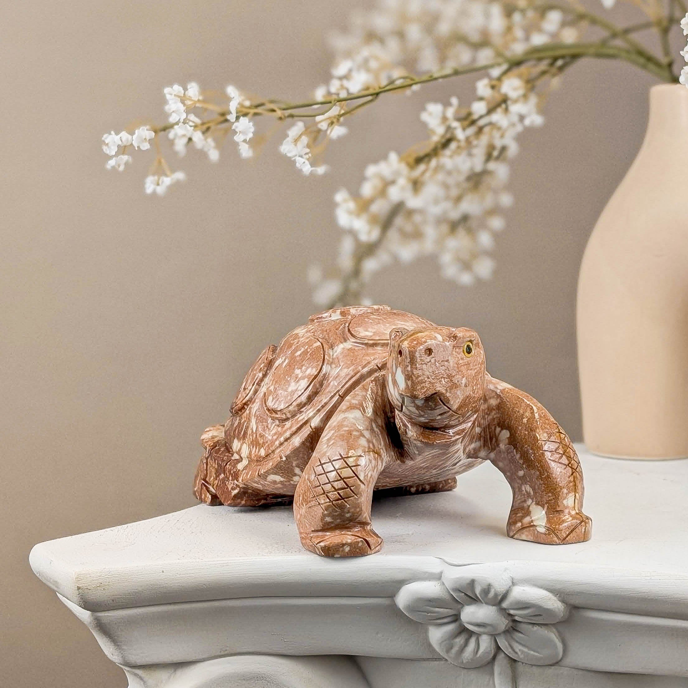 Schildkröten Carving aus Speckstein