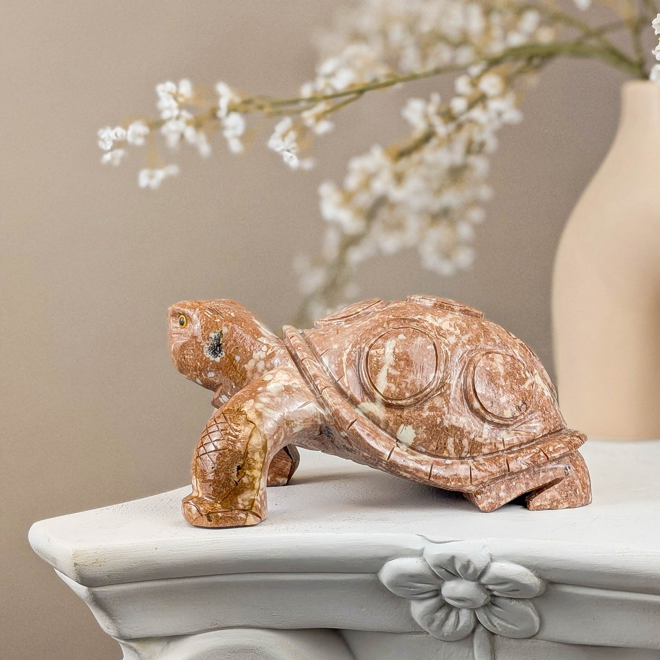 Schildkröten Carving aus Speckstein