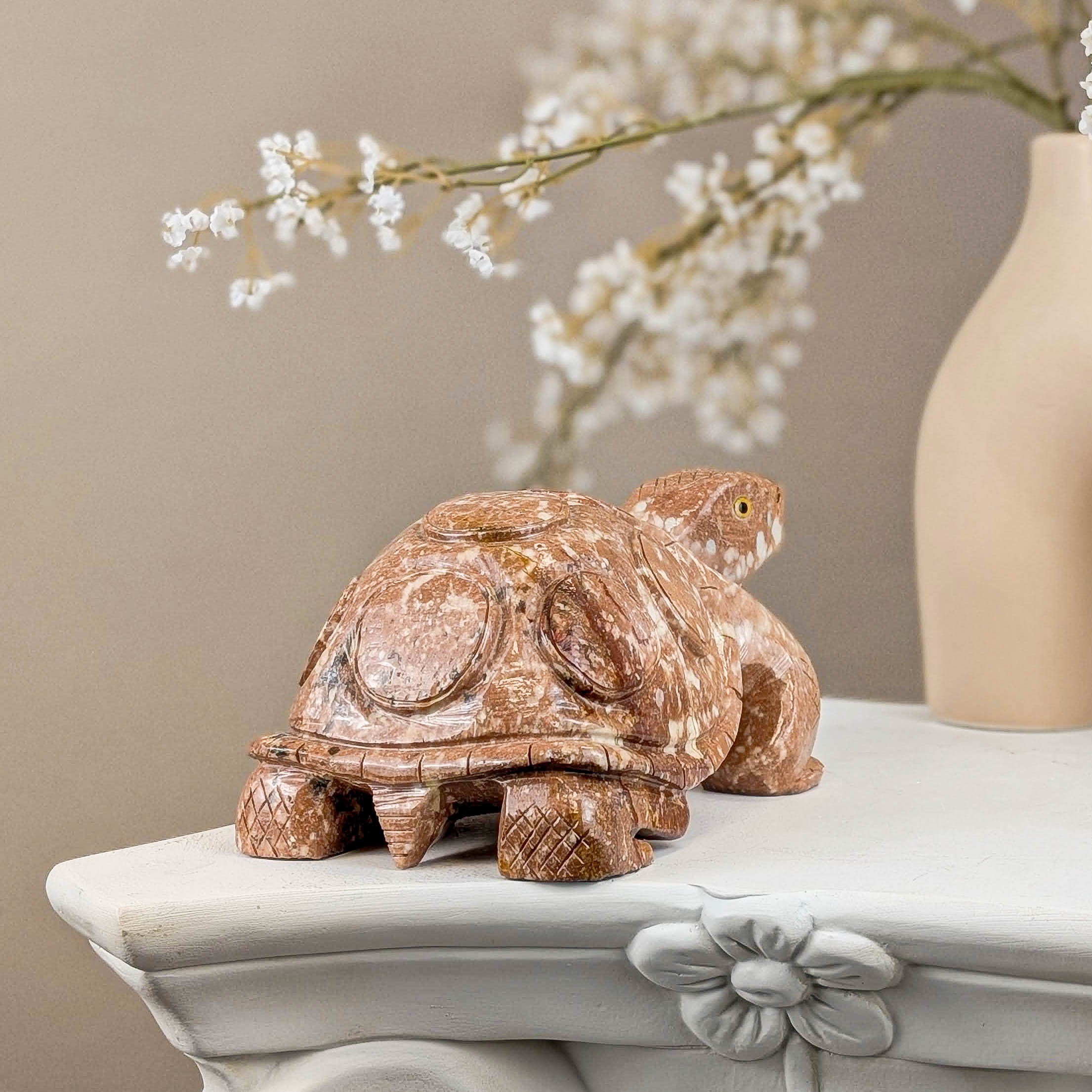 Schildkröten Carving aus Speckstein
