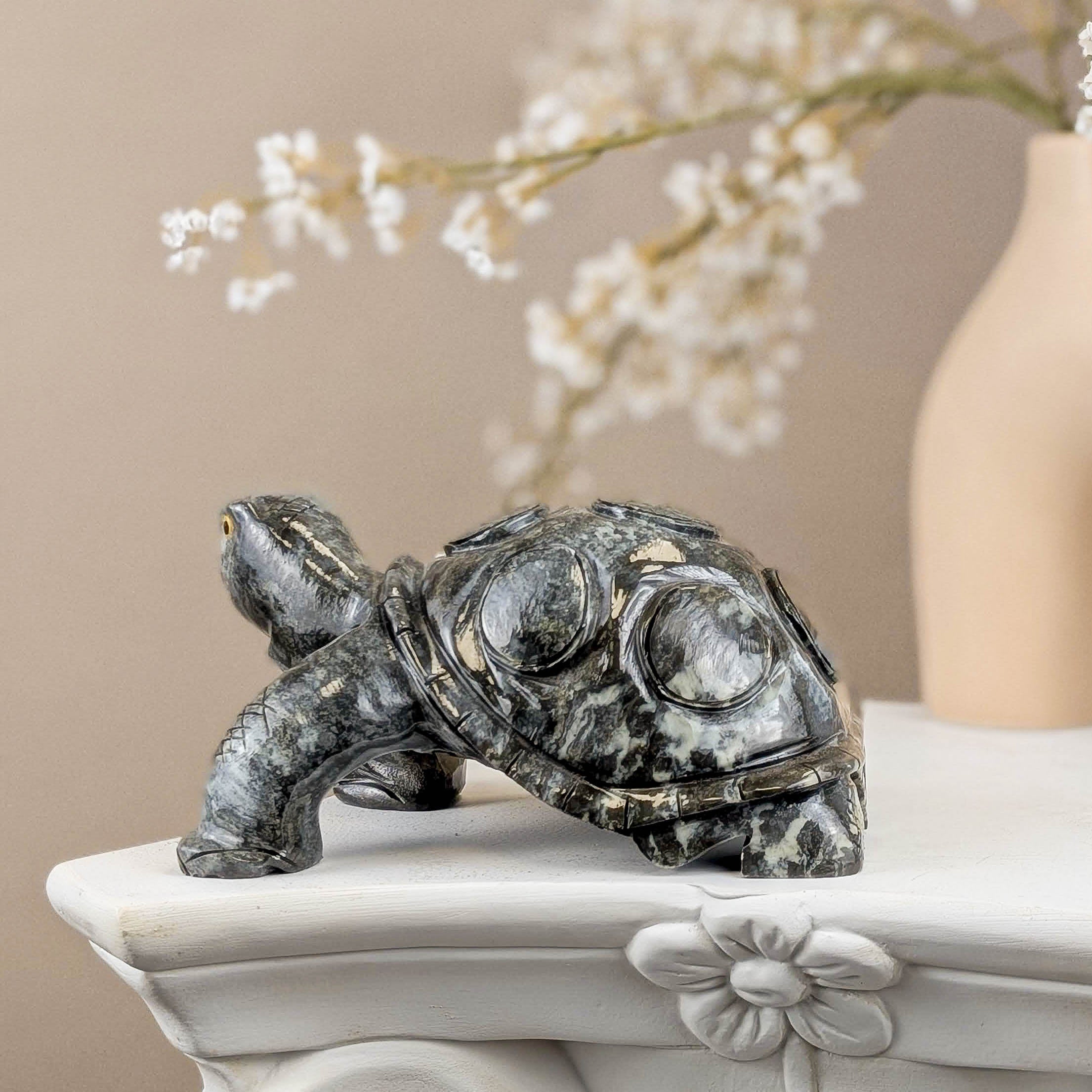 Schildkröten Carving aus Speckstein