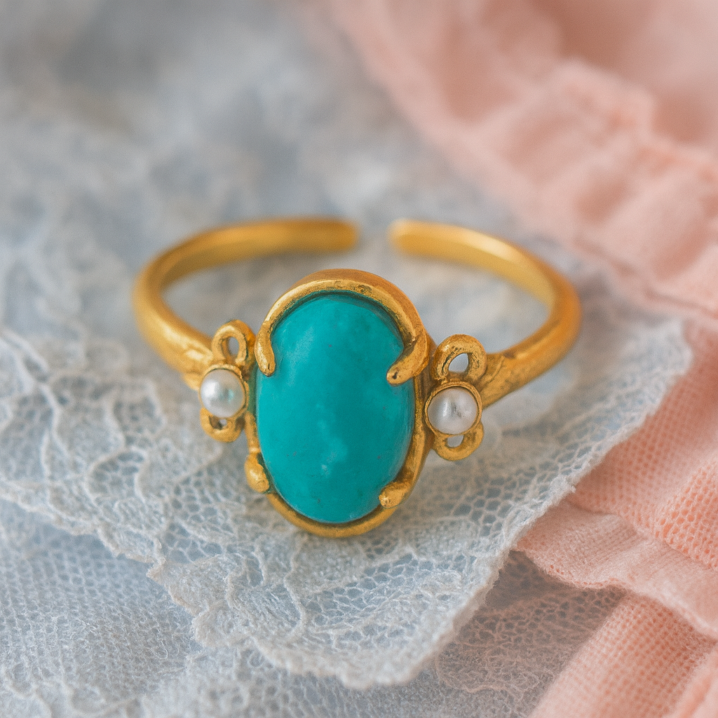 Antoinette Ring - Türkis