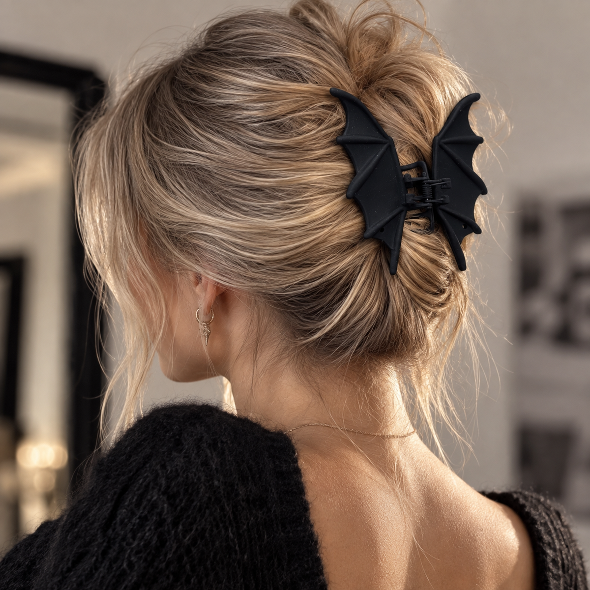 Haarspange - Bat Wings Schwarz