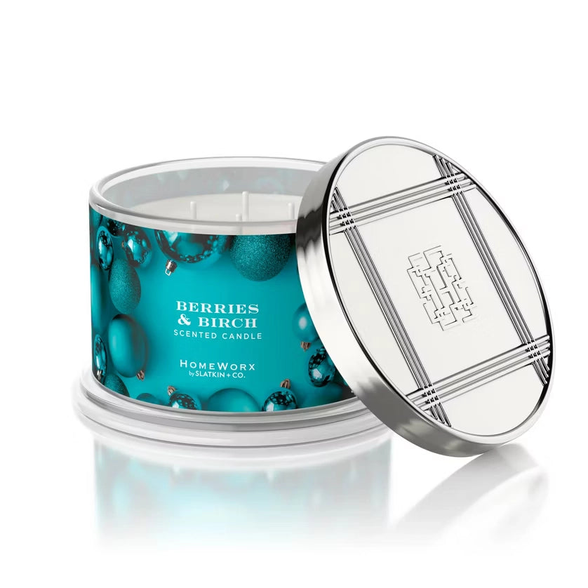 Christmas Confetti – 4-Docht Duftkerze | Stechpalmenbeere, Weiße Birke & Orangenschale | 510 g