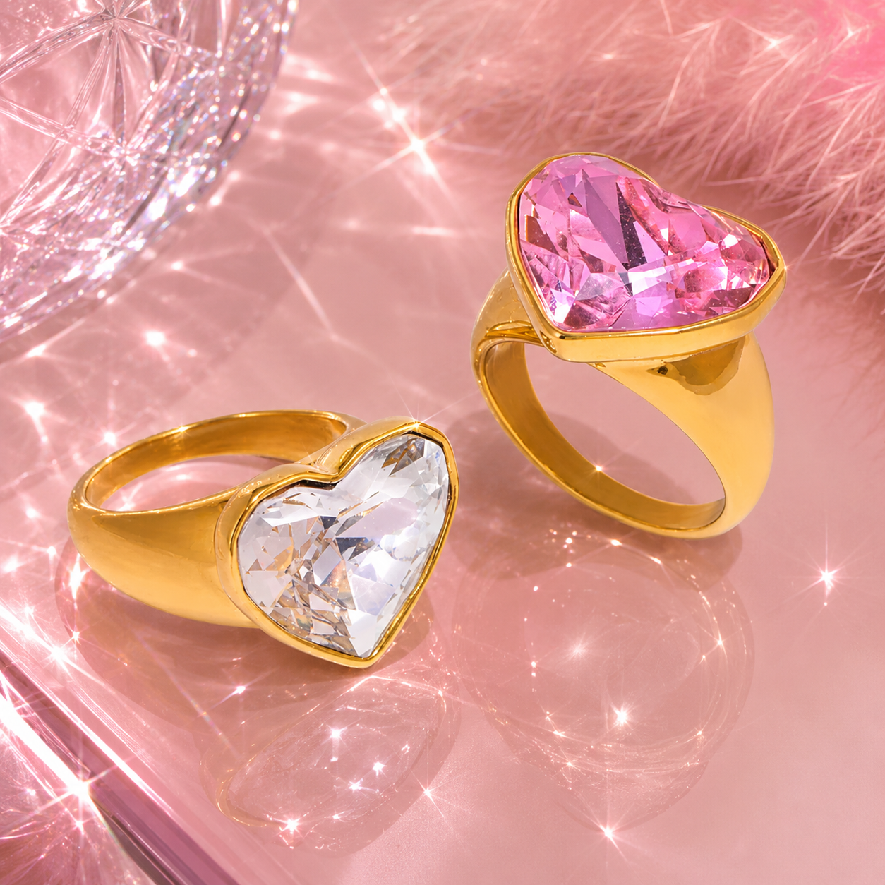 Big Heart Diamond Ring