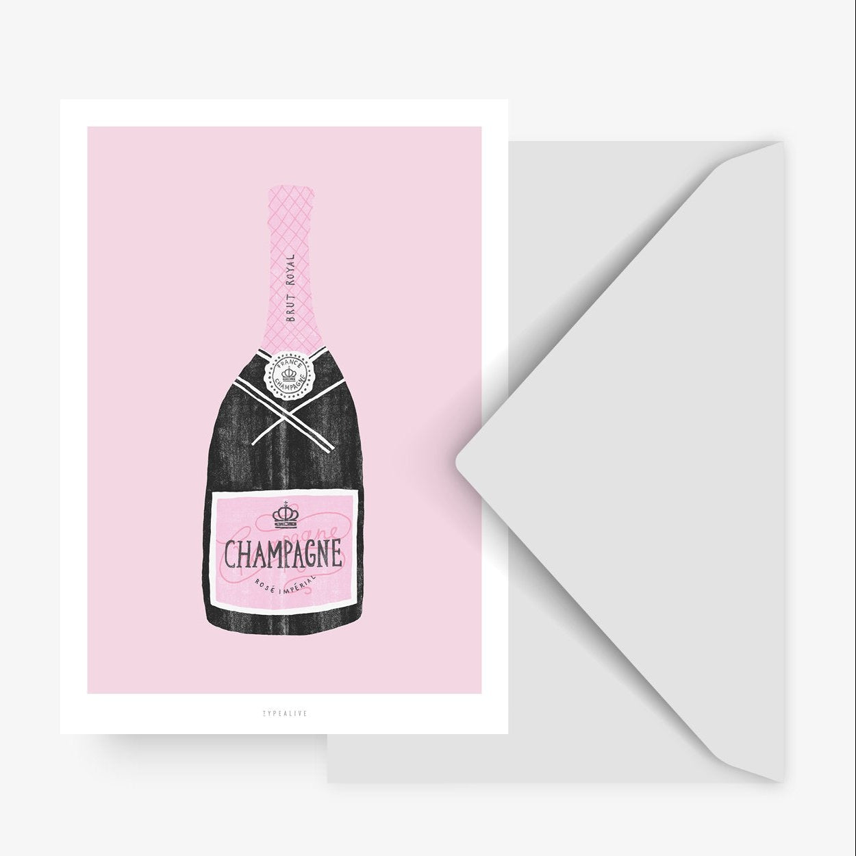 Postkarte - Champagne