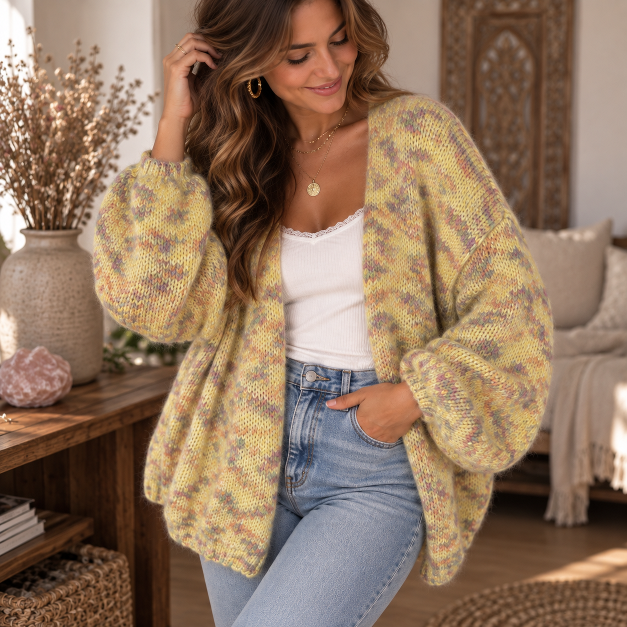 Konfetti Cardigan – Butteryellow