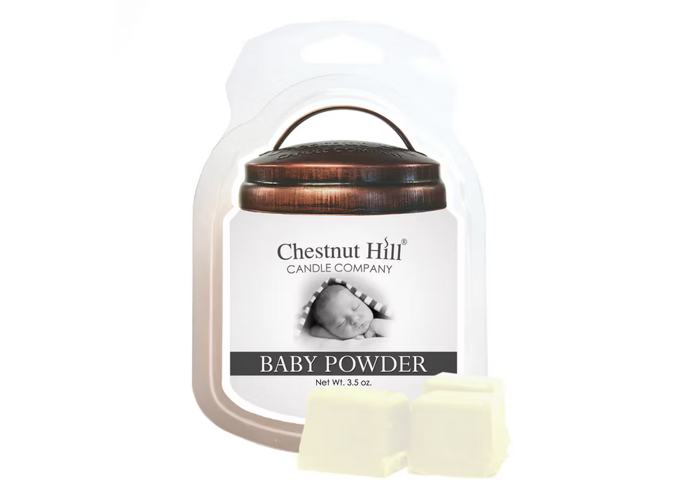 Wachsmelt – Baby Powder | Handgegossen aus Sojawachs, Sanfter Babypuder-Duft