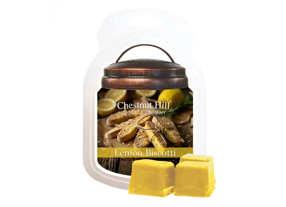 Wachsmelt – Lemon Biscotti | Handgegossen aus Sojawachs, Zitronen-Keks-Duft
