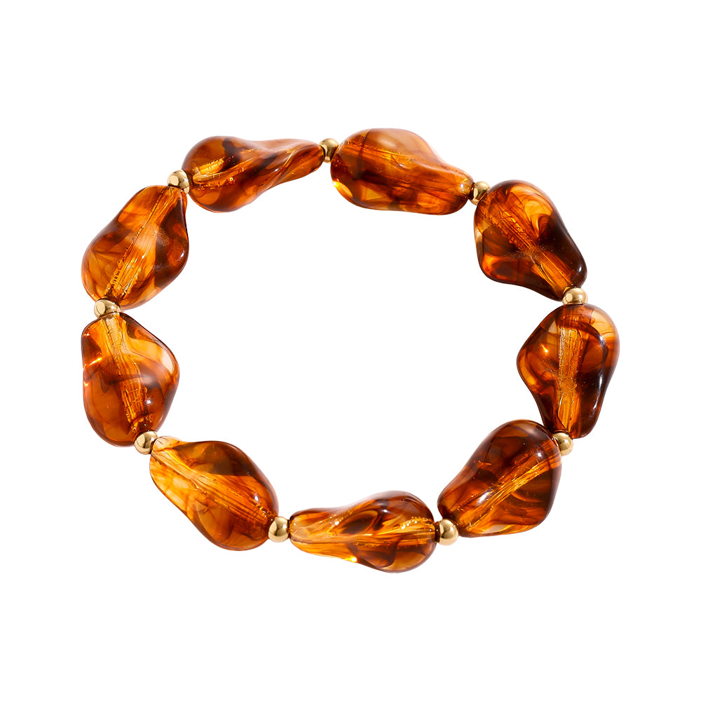 Amber Chunky Resin Armband
