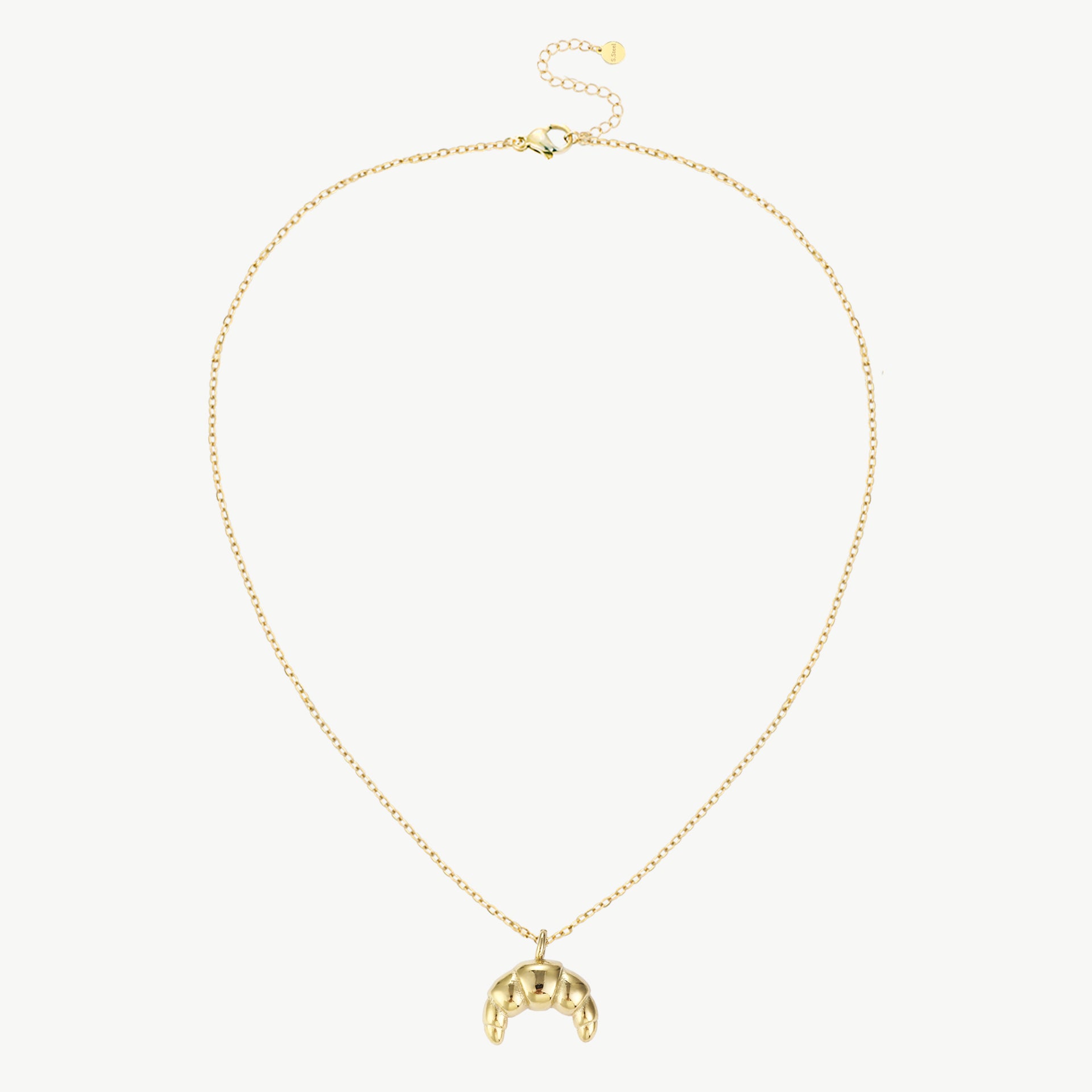 Croissant Kette aus Edelstahl – 14 Karat vergoldet | Minimalistischer Trend-Schmuck
