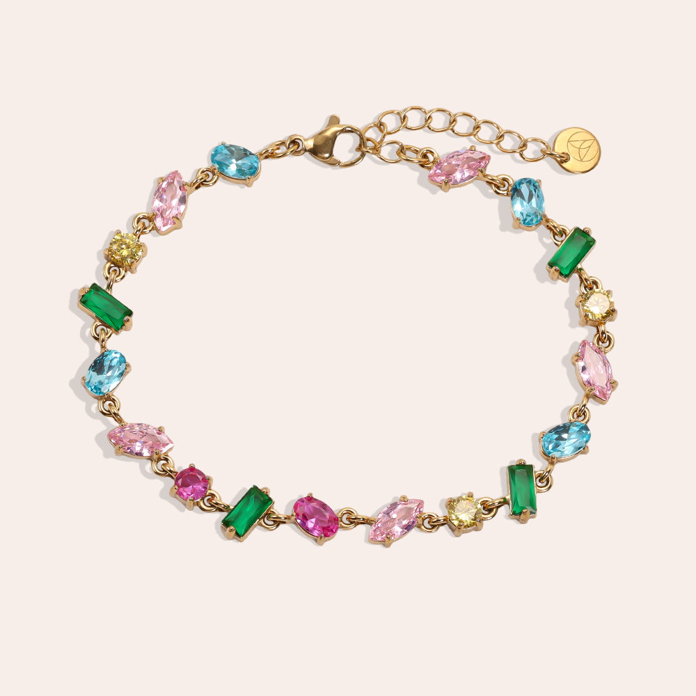 Crystal Layers Edelstahl Armband