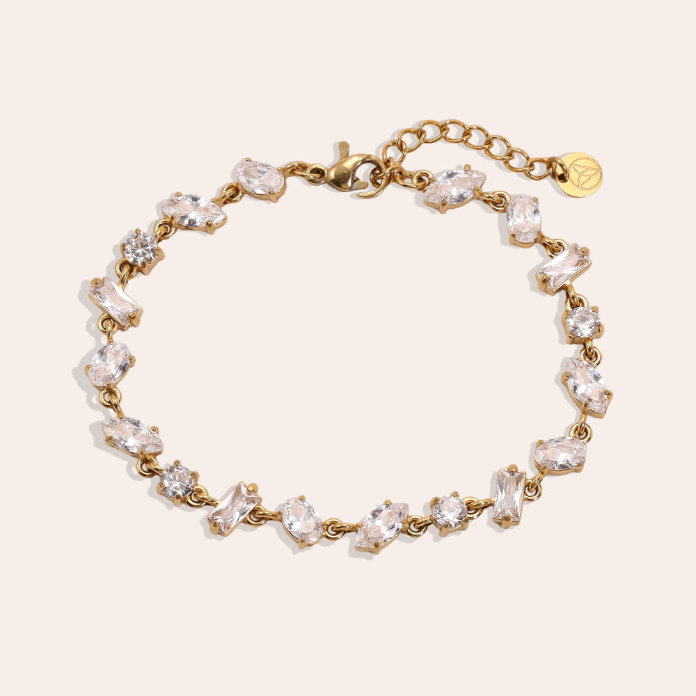 Crystal Layers Edelstahl Armband