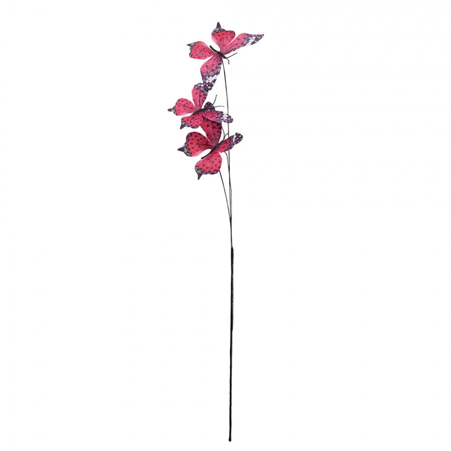 Deko Schmetterlinge am Stil - Pink